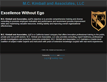 Tablet Screenshot of mckimball.com